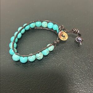 Beaded Bracelet.  Turquoise.